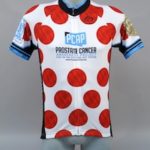 picture of the Cancer Journeys Foundation King of the Mountain cycling jersey