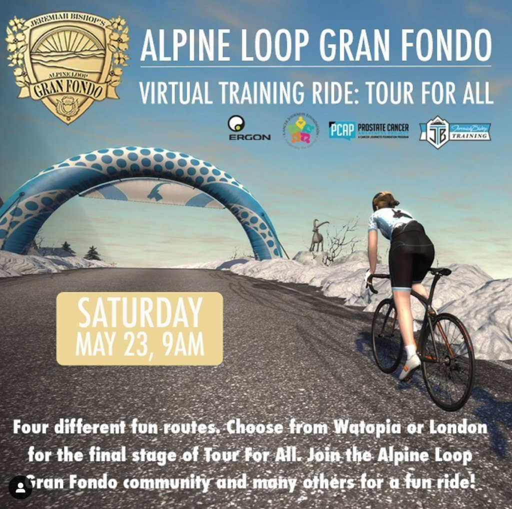 Alpine Loop Gran Fondo Virtual Training Ride Tour For All Cancer
